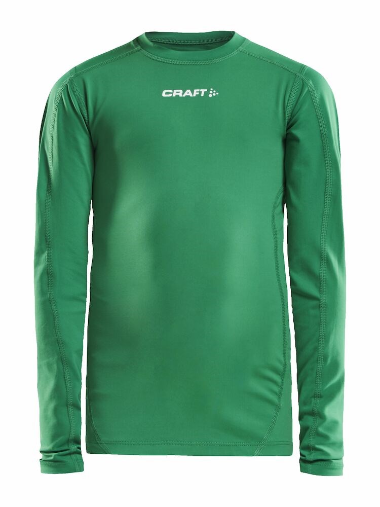 Craft - Pro Control Compression Long Sleeve Jr Team Green 146/152