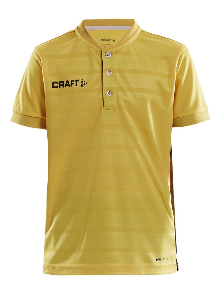 Craft - Pro Control Button Jersey Jr Sweden Yellow/Black 158/164