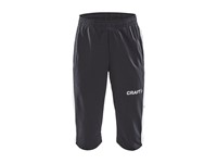 Craft - Progress 3/4 Pants Jr Black/White 134/140