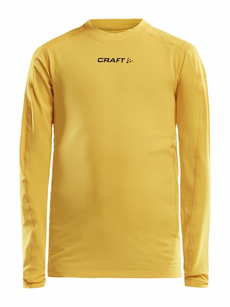Craft - Pro Control Compression Long Sleeve Jr Sweden Yellow 122/128