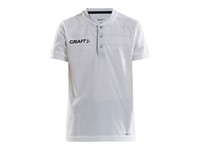 Craft - Pro Control Button Jersey Jr White/Black 122/128