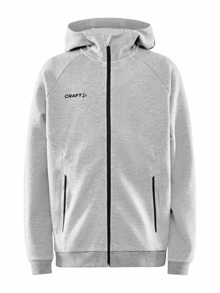 Craft - CORE Soul Full Zip Hood Jr Grey Melange 122/128