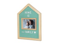 Frame & brievenraad,Home,10x15,groen,hout