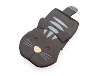 Ovenwant,Meow!,grijs,polyester/silicone