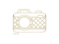 Fotohouder,Memory Cam,x5,magnetisch,goud