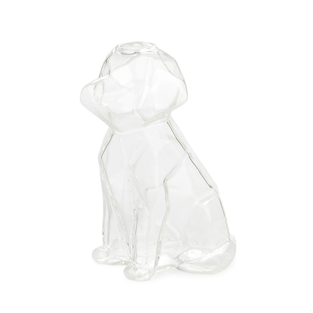 Vaas,Sphinx,hond,15 cm,transparant
