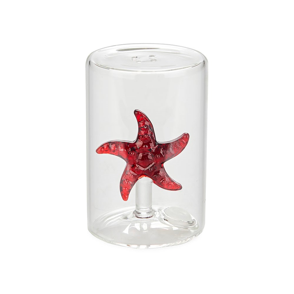 Zoutvaatje,Atlantis Starfish,rood,glas