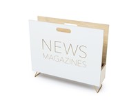 Tijdschriftenrek,News,wit