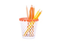 Pennenhouder,Basket,wit,plastic