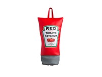 Plastic zak dispenser,Ketchup,kunstleer