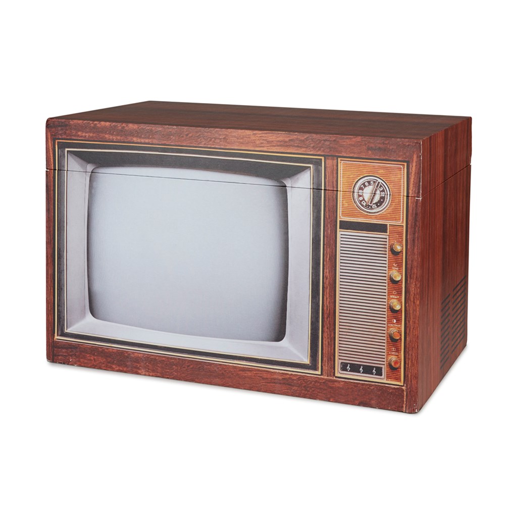 Opslagruimte,Vintage,TV,met deksel