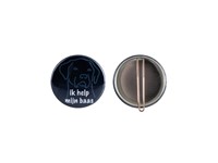 Metalen button 56mm met clip
