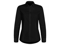Clique - Stretch Shirt L/S Women Zwart 34/XS