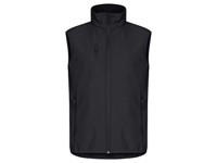 Clique - Classic Softshell Vest Zwart XL