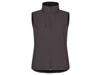 Clique - Classic Softshell Vest Women Donkergrijs 36/S