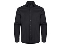Clique - Stretch Shirt L/S Zwart S