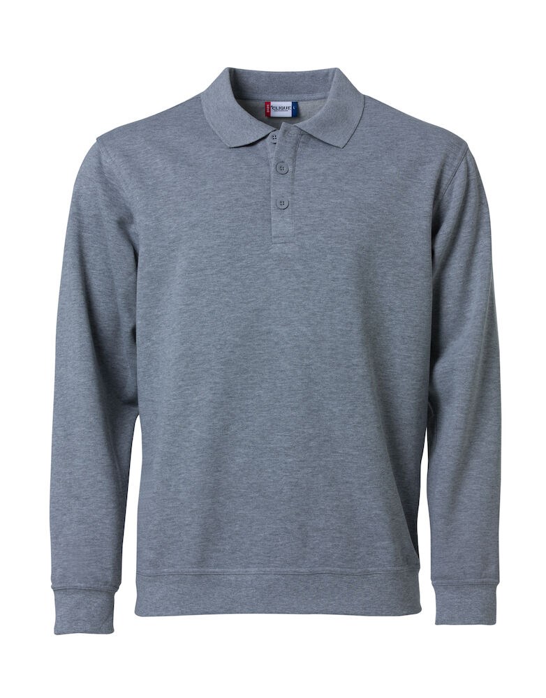 Clique - Basic Polo Sweater Grijs-melange M