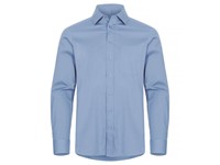 Clique - Stretch Shirt L/S Lichtblauw 3XL