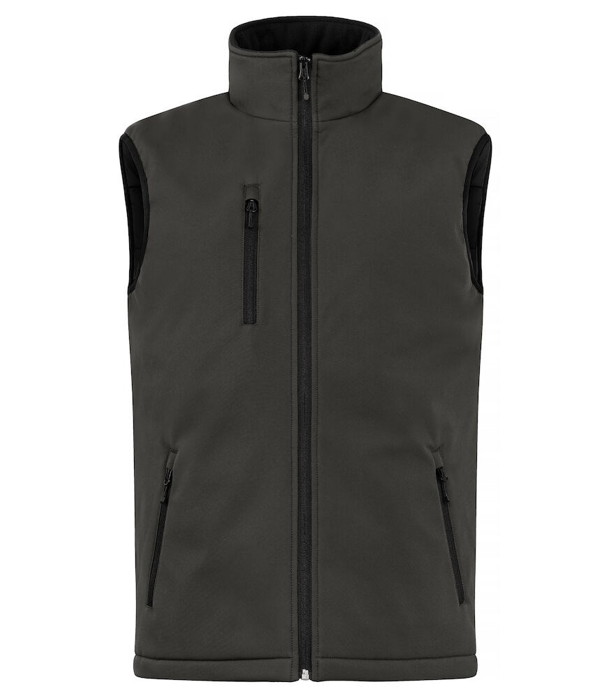 Clique - Padded Softshell Vest Donkergrijs 4XL