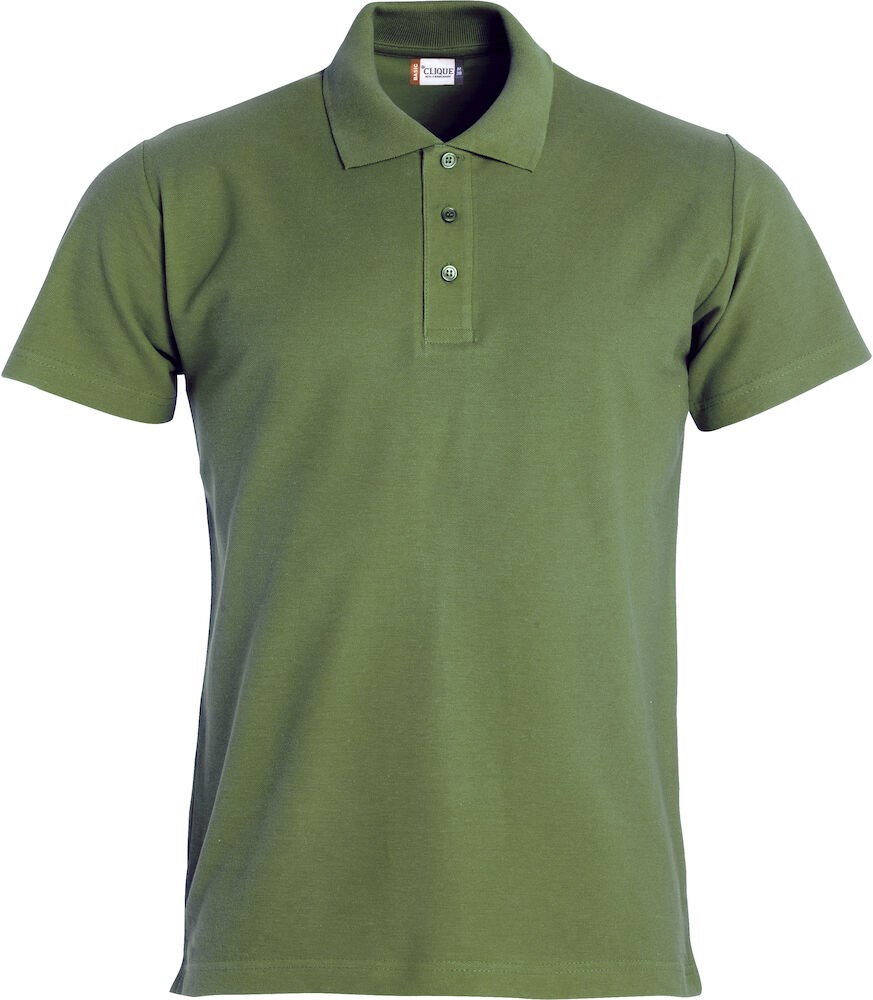 Clique - Basic Polo Leger-groen 3XL