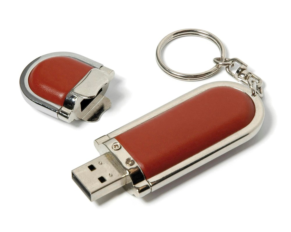Leather 4 USB FlashDrive Zwart