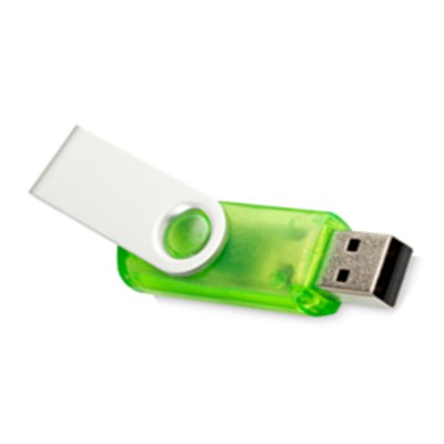 Twister Translucent USB FlashDrive Blauw