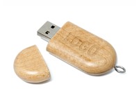 Wood 2 USB FlashDrive Donkerbruin