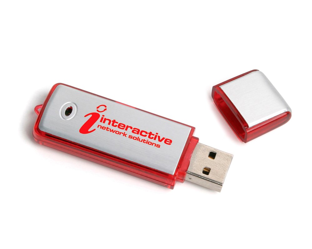 Aluminium 2 USB FlashDrive Express - Groen