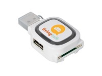 USB-hub met 2 poorten en memorycard reader COLLECTION 500