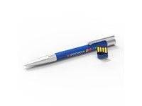 USB Pen Stockholm Blue (Blue ink), 2 GB Premium