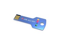 USB Stick Alu Key Blue, 4 GB Premium