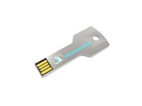 USB Stick Stainless Steel Key, 128 GB Premium