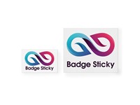 Badge Sticky, 85 x 55 mm