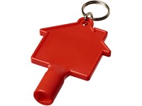 Maximilian huisvormige nuts-sleutel met sleutelhanger