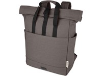 Joey 15 inch GRS gerecyclede canvas rolltop laptoprugzak 15 l