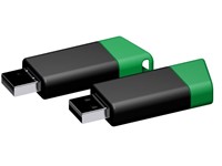 USB stick Flow 2.0 groen-zwart 16GB