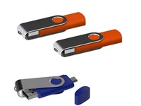 USB stick Twister met Micro USB oranje 16Gb