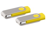 USB stick Twister 2.0 geel 512Mb