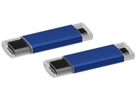 USB stick Microtech OTG 2.0 met micro USB blauw 32GB