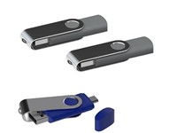 USB stick Twister met Micro USB grijs 8Gb