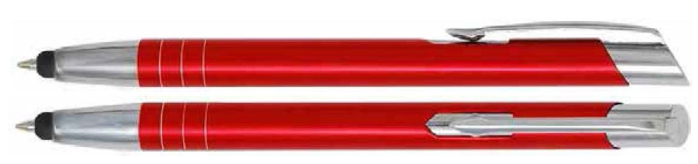 Aluminium Touch pen Stylus rood