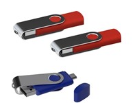 USB stick Twister met Micro USB rood 32Gb