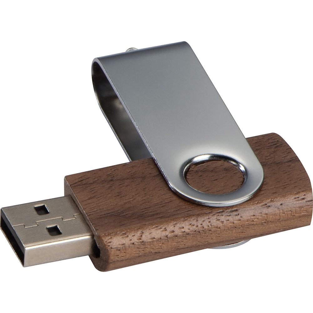 USB-stick twist van hout, donker4GB