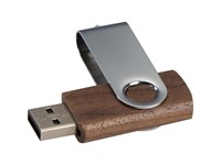 USB-stick Twist van hout, donker, 8GB8GB