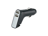 Veiligheids autolader met 2 USB poorten