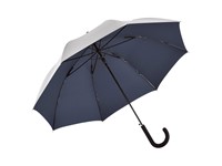 AC gewone paraplu FARE®-Collectie - zilver/donkerblauw