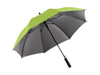AC gewone paraplu FARE® Doubleface - lime/grijs