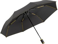 Zakparaplu FARE® AC-Mini Style - zwart-geel