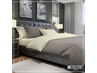 Bedset Classic Tweepersoonsbedden - Taupe / Creme