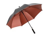 AC gewone paraplu FARE® Doubleface - grijs/koper